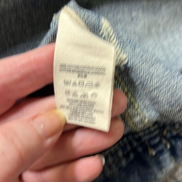 Free People Blue and Gray Jean Jacket - Picture 6 of 6